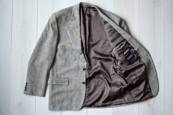 Retro 80s FINNISH glen check suit, 90s Scandinavi… - image 5