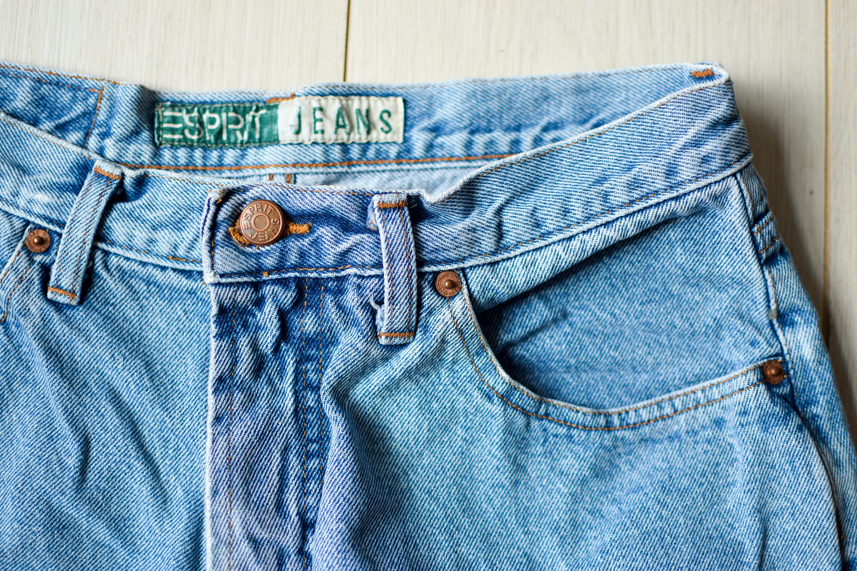 Short En Jean Vintage Esprit Rose Rayé Taille M/L - Style Années 90 Boho, Salopette Réglable, Origine Colombie