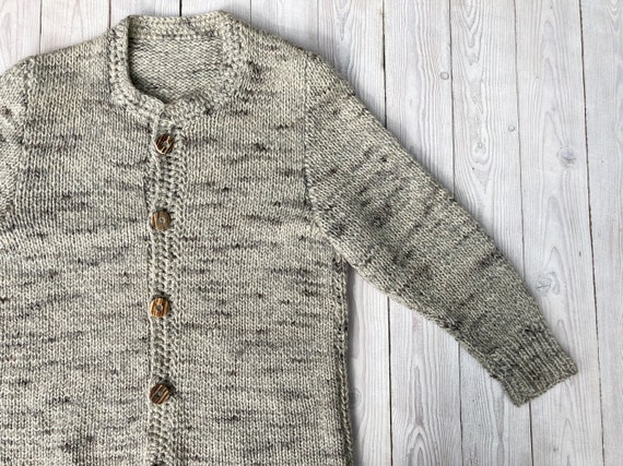Authentic handmade 70s Scandinavian woolen jacket… - image 2