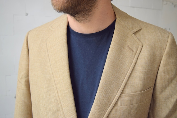 Vintage Linen Blazer Austin Reed Sport Coat Classic Gem