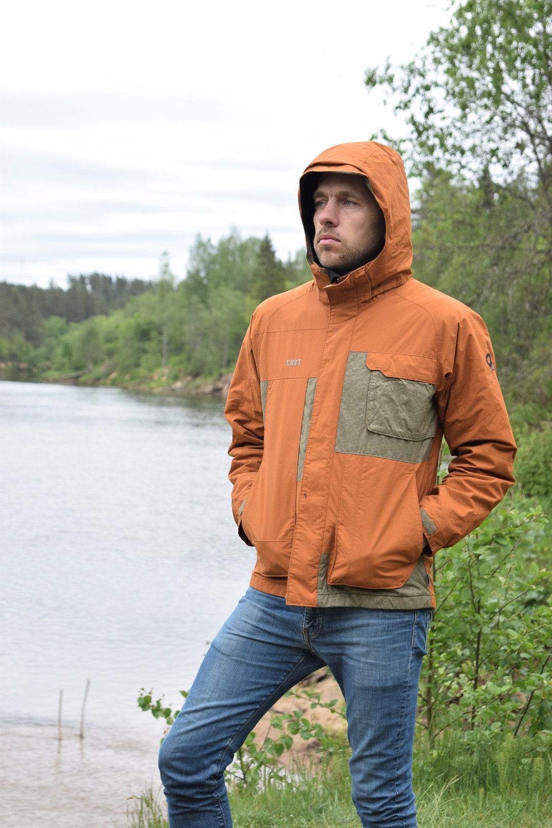 スーパーセール 50%(福袋 - Jacket COLUMBIA Orange Vintage High - Jacket Outdoor Clothing