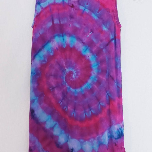 Girl's, Children's, Size 4, Ice Dye, Tie Dye, Rayon, Shift Dress, Summer, Lightweight, One Of A Kind