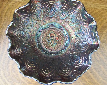 FENTON PERSIAN MEDALLION, Signed Bowl