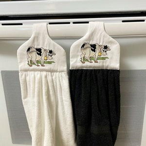 Cow hanging towel