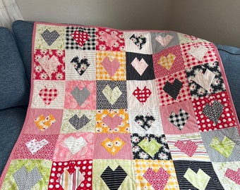 Handmade Heart Quilt