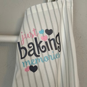 Machine Embroidered Apron