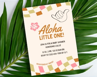 Ahoy It’s a Boy Baby Shower Invitation | Nautical Blue Canva Template - Printable or Digital Invite