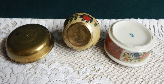 Jewelry Dish Boxes - Vanity Trinket Boxes - Brass… - image 4