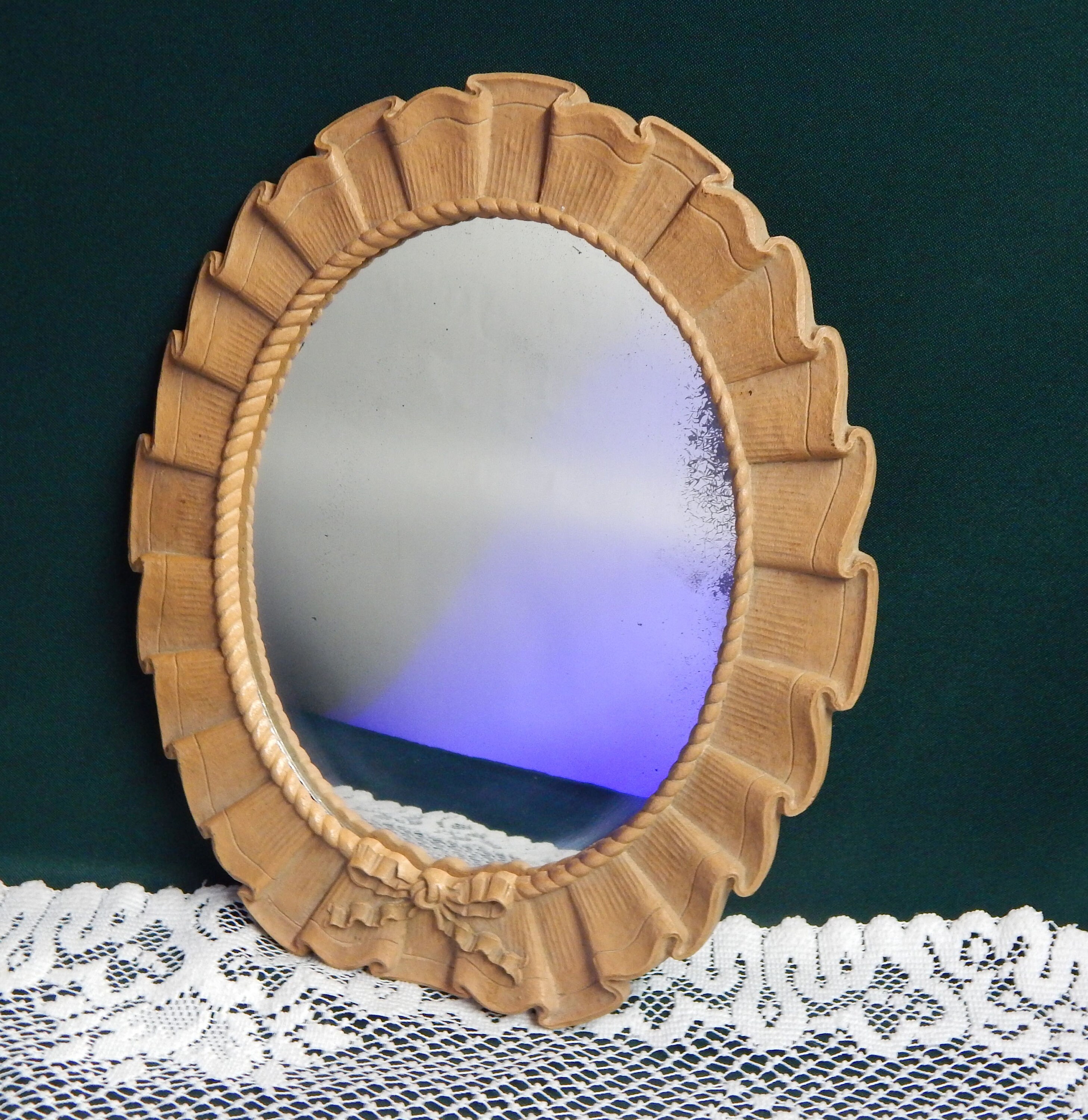 Ornamental Mirror Syracuse Ornamental Company Wall Mirror Mid Century Decor Injection Molded Plastic Retro Syroco Wood Mirror