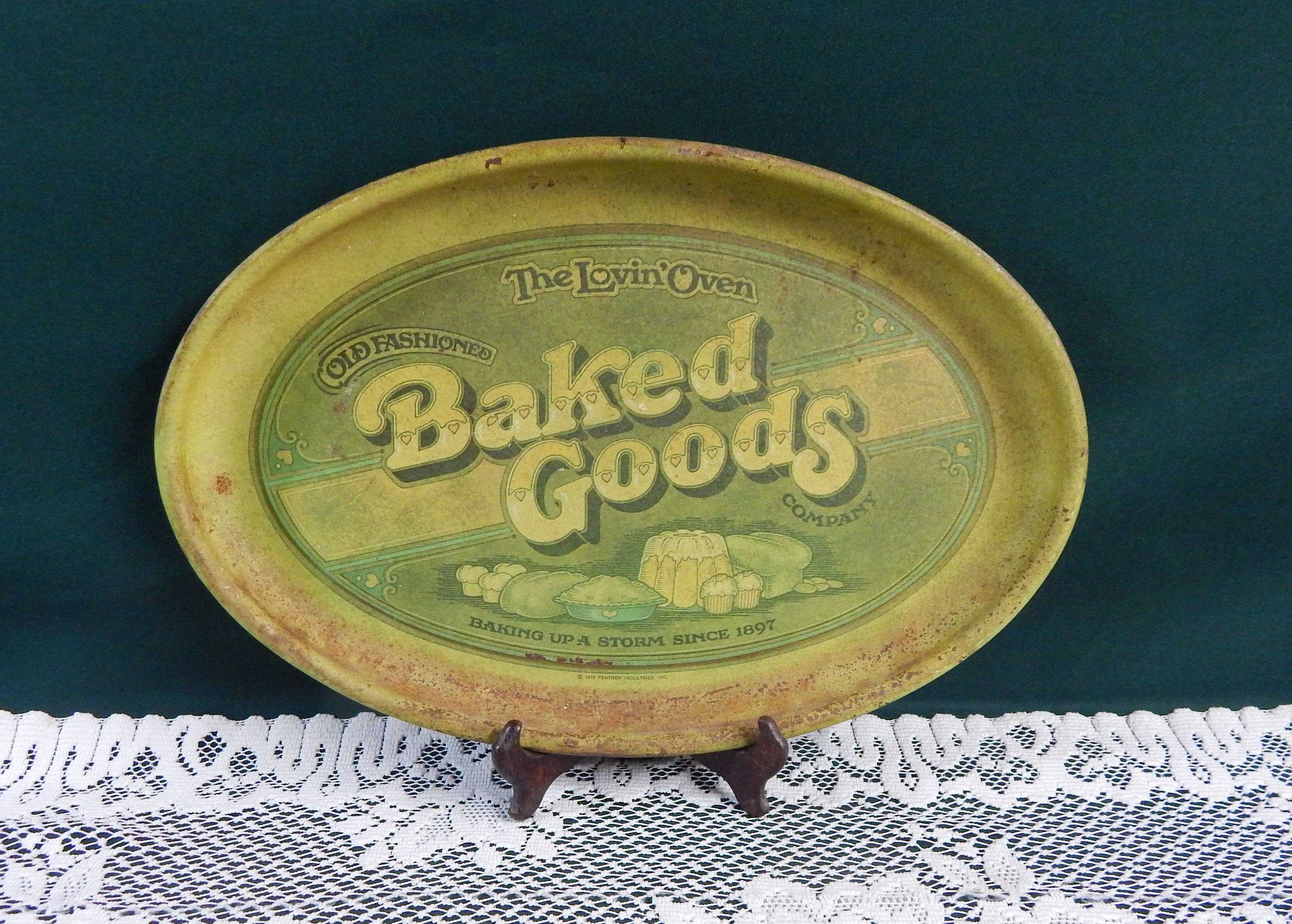 Baked Goods Tray 1979 Baked Goods Lovin' Oven Tray Etsy UK
