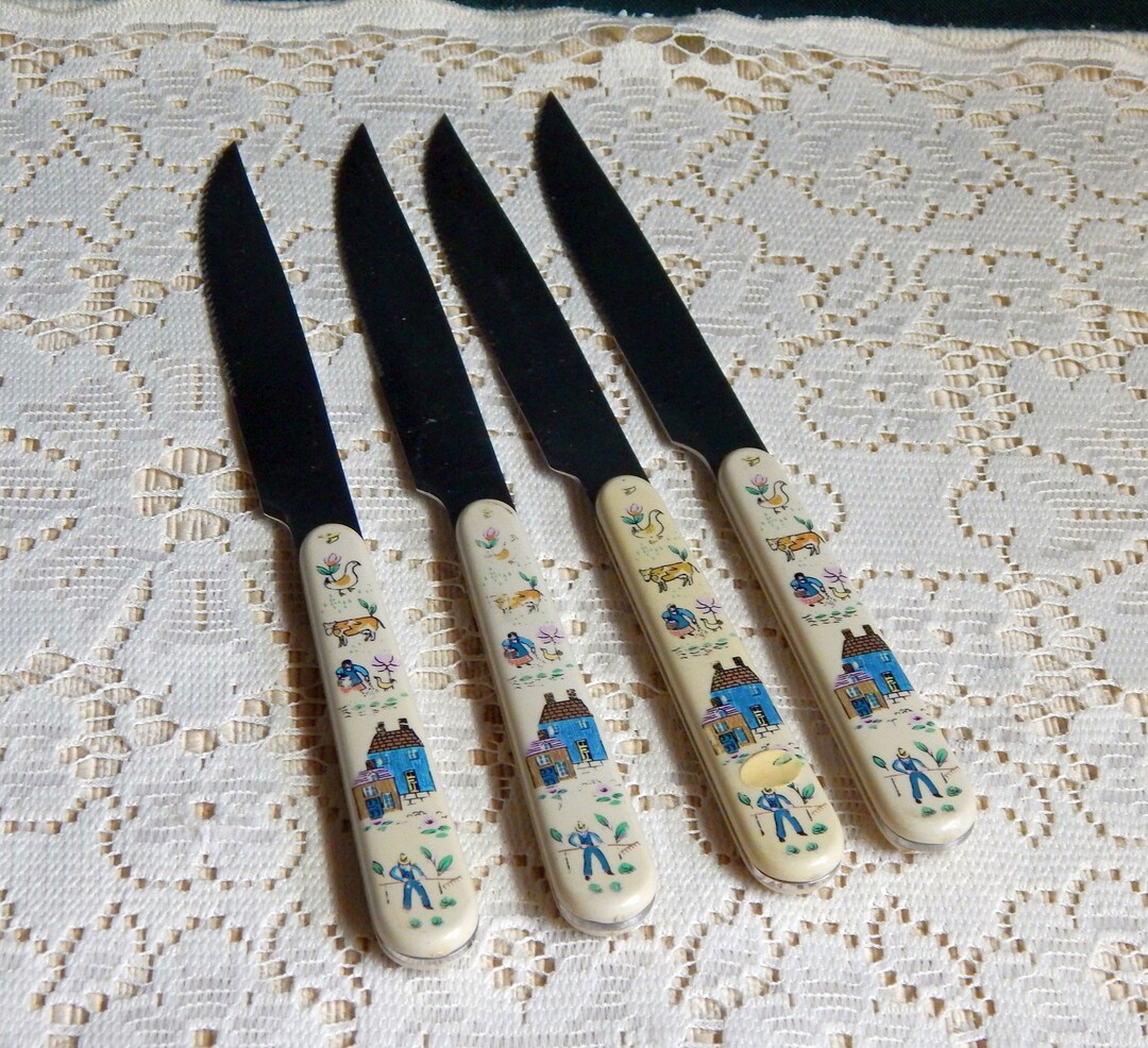 Heartland International Steak Knives Set of 4 Kitchen Knives Made in