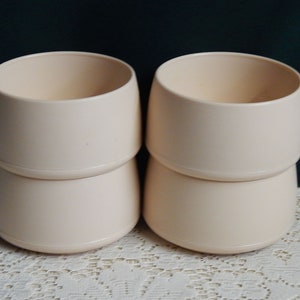 Dinex Snack Bowls - Set of 4 - Classic Dinex International Stacking Soup Bowls #1185 - Retro Kitchen - Made in USA