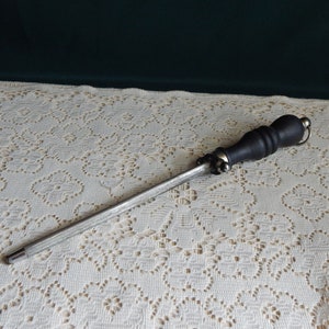 Vintage Wood Handled Knife Sharpener - Honing Tool