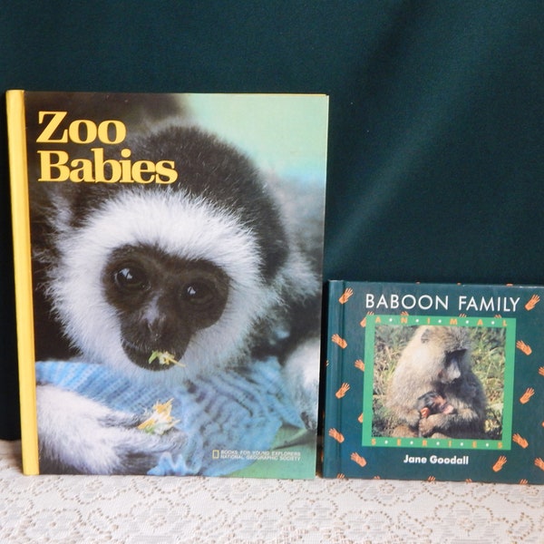 Zoo Babies - National Geographic Society - Young Explorers Book - Children's Animal Book - Two Books for 1