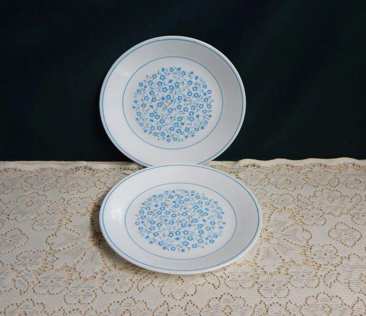 Corelle Salad Plates- Set of Corning Corelle Blue Heather