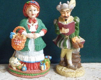 International Santa Figurines - 1990&#39;s Mrs Santa Claus or Black Peter - International Resourcing Santa Claus Collection - Original Boxes