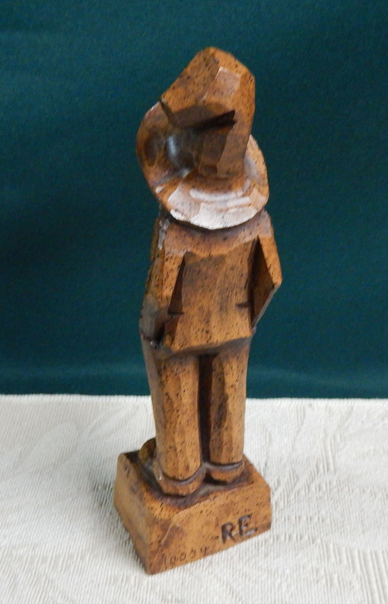 Carved Wood Hillbilly Vintage Wood Figurine Engler Carved Etsy