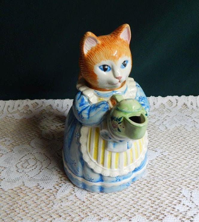 Avon Cat Teapot - Etsy