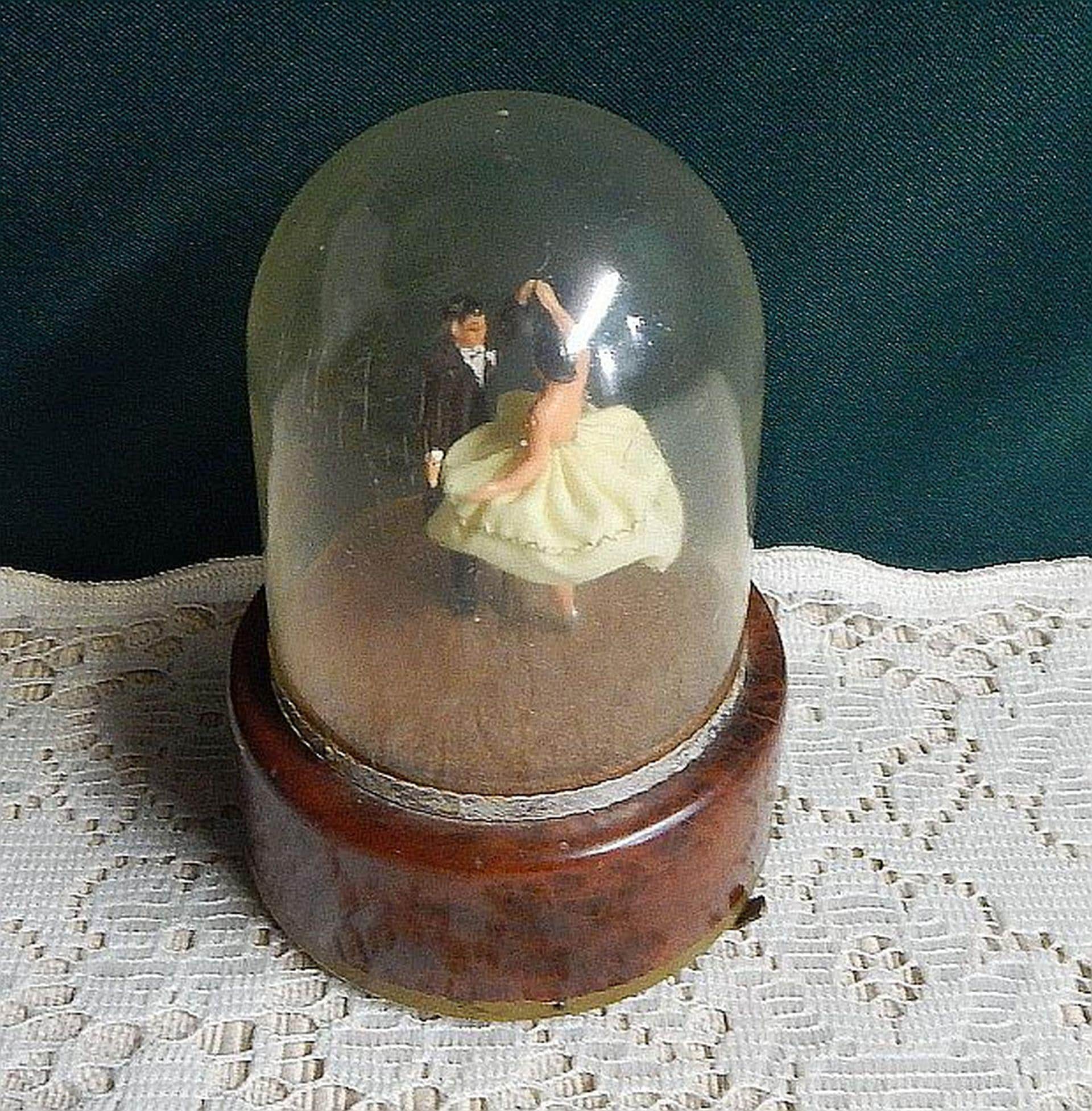 魁】ビンテージ作 REUGE リュージュ ドーム型オルゴール Dancing