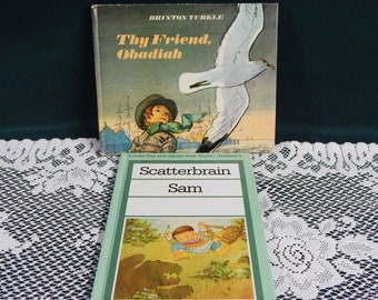 Young Boy's Books - Scatterbrain Sam - Thy Friend Obadiah -  Hardcover Children's Books - Third Level Reading - Young Children's Literature