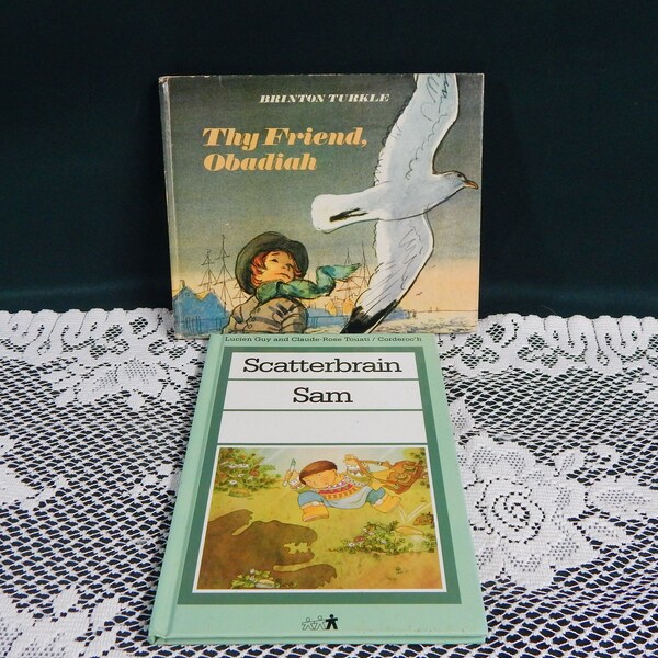 Young Boy's Books - Scatterbrain Sam - Thy Friend Obadiah -  Hardcover Children's Books - Third Level Reading - Young Children's Literature