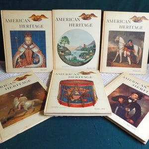 American Heritage Books - 1959 American Heritage Volumes X Complete 6 Book Set - Books No 1 2 3 4 5 6
