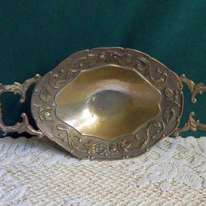 Silverplated Oval Bowl: Studio Silversmiths Ornate Footed Candy Dish