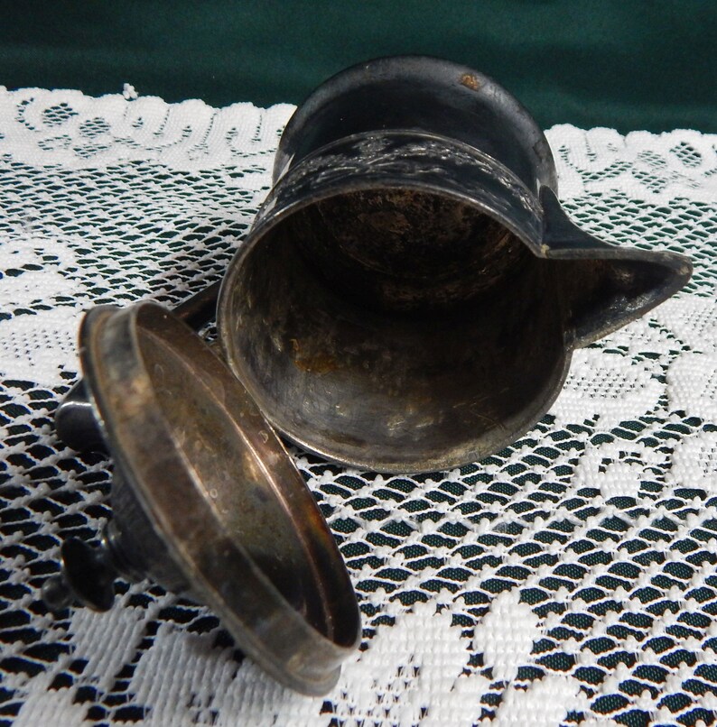 19th Century Silverplated Creamer: Rogers Smith & Co Embossed Floral Decor image 4