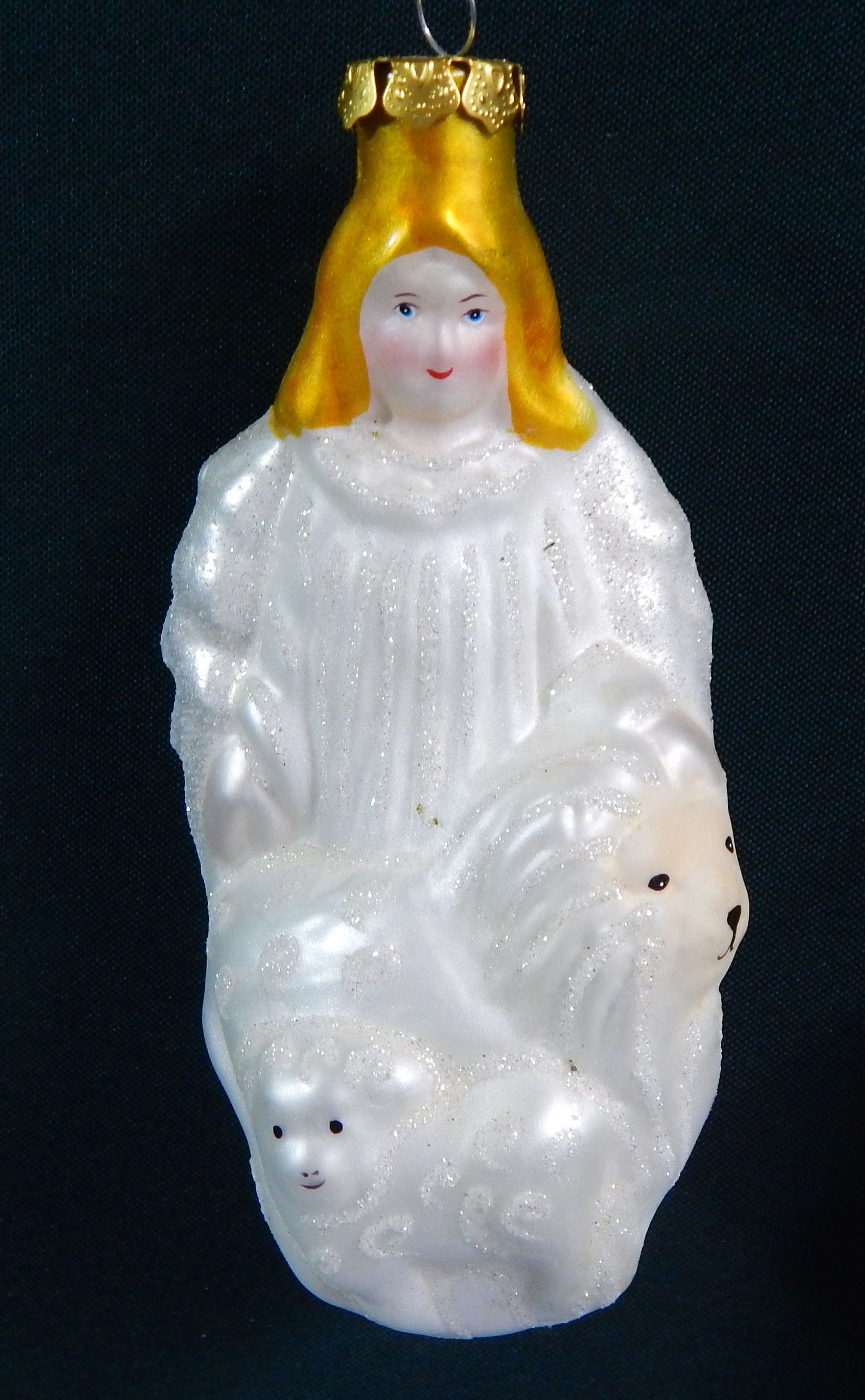 Old World Ornaments Blown Glass Angels 2 Angel Ornaments Etsy