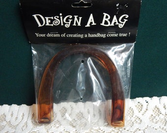 Acrylic Purse Handles - Design A Bag - U Shaped Handles - 2 Pc Handles - Handbag Handles - Purse Making Supply - New In Bag - Purse Craft