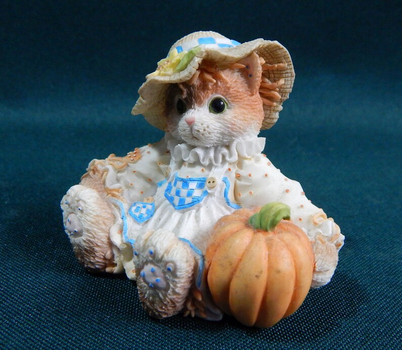 Calico Kittens Figurines by Enesco Silent Night Fishing Etsy