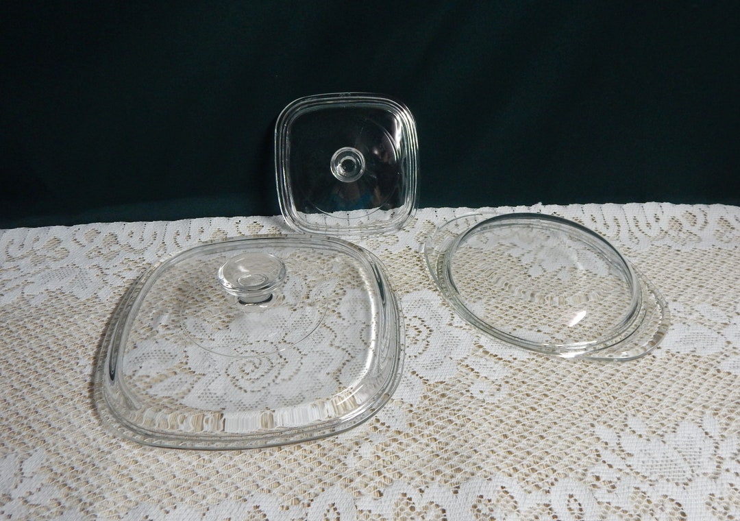 Pyrex Replacement Lids Clear Glass Lids Pyrex Clear Lids Etsy