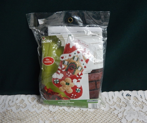 Bucilla Gingerbread House Stocking Kit