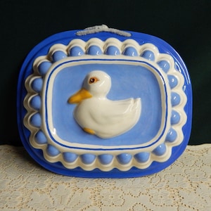 Artware Ceramic Duck Jello Mold - Blue Wall Hanging