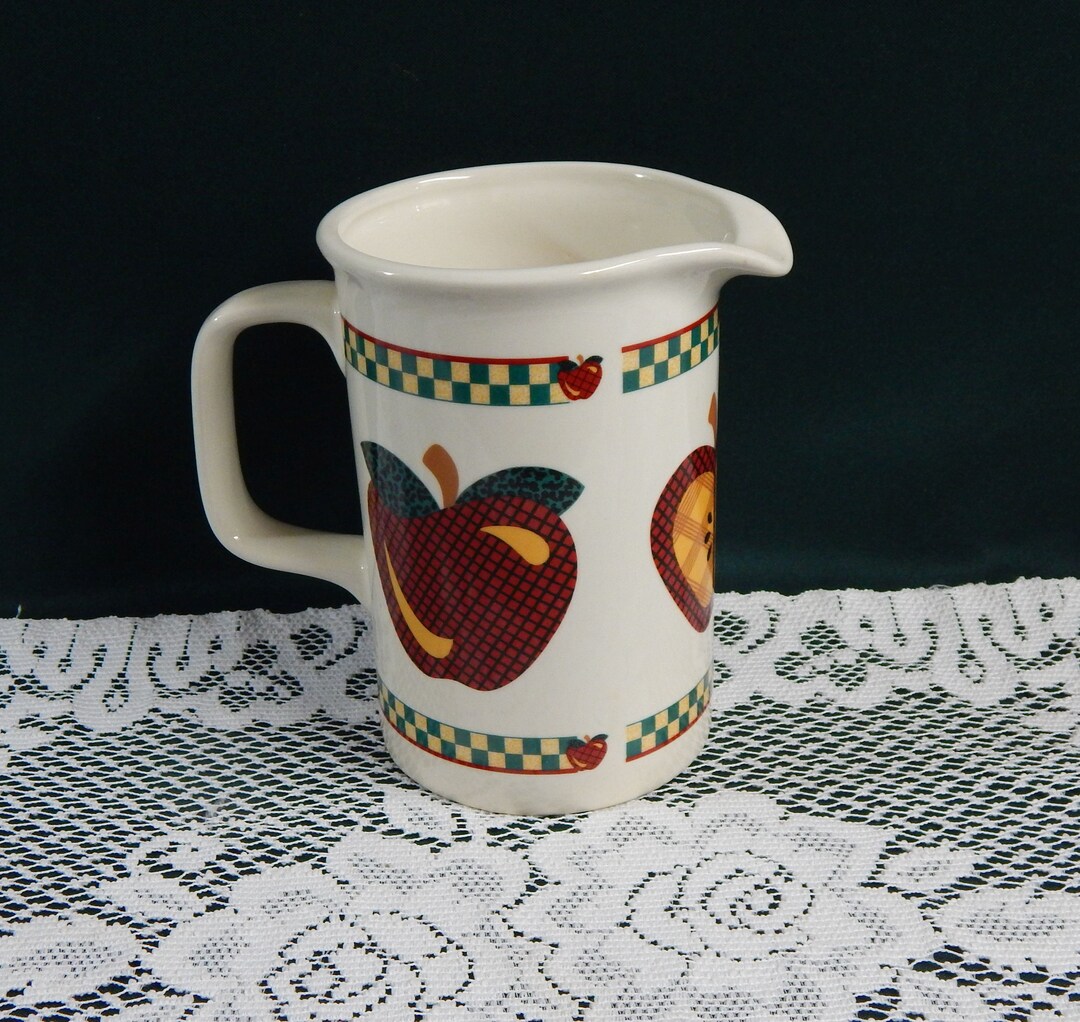 Tabletops Unlimited Pitcher A is for Apple Apple Pitcher Etsy