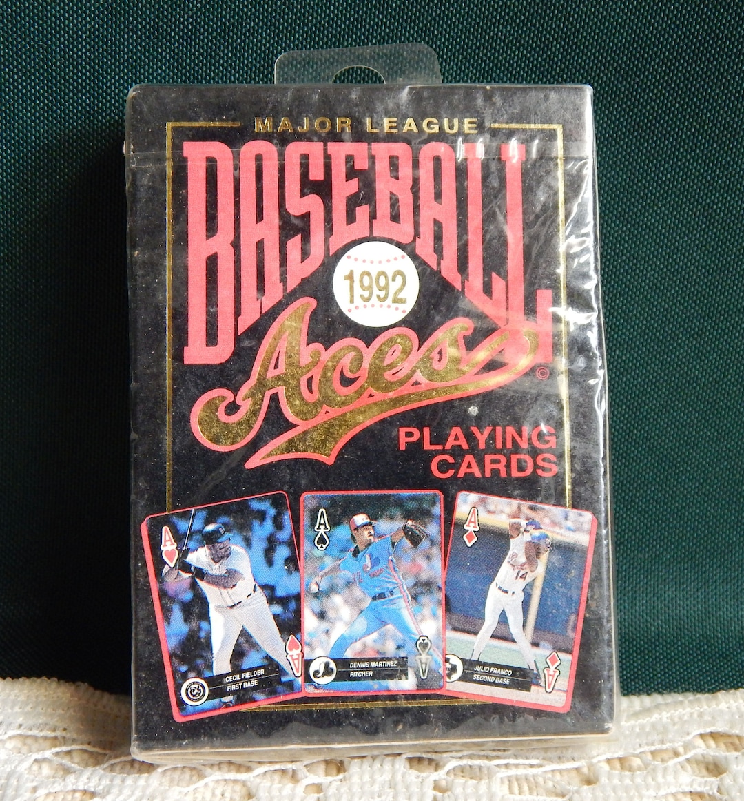 Baseball Playing Cards 1992 Major League Baseball Aces Playing Cards