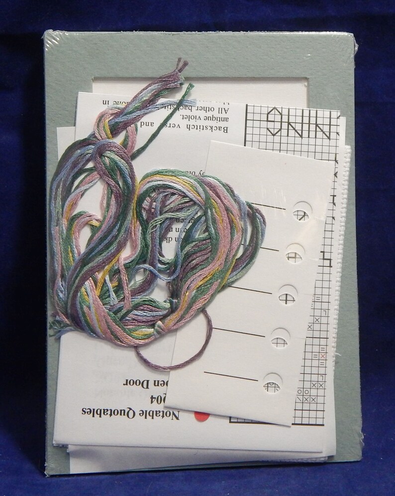 Religious Theme Stoney Creek Notable Quotables Open Door Counted Cross Stitch Kit Mat /& Easel Included #NQ04- Sealed Package