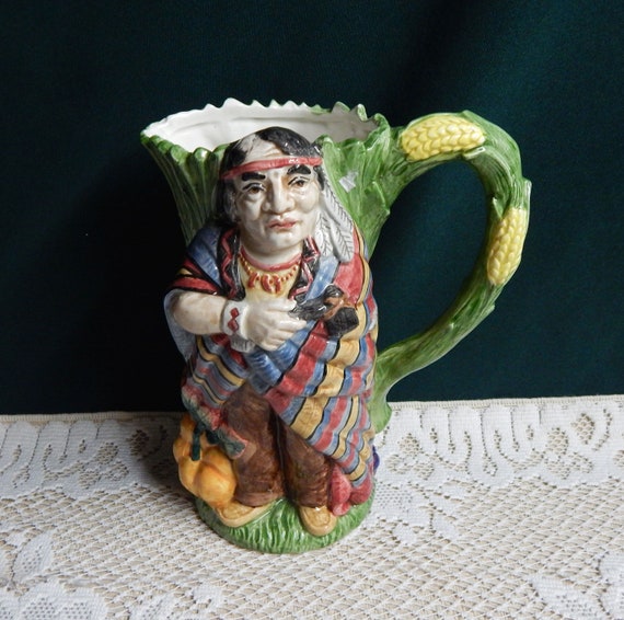 Buy Fitz-floyd Figural Pitcher Native American 1993 FF Pitcher