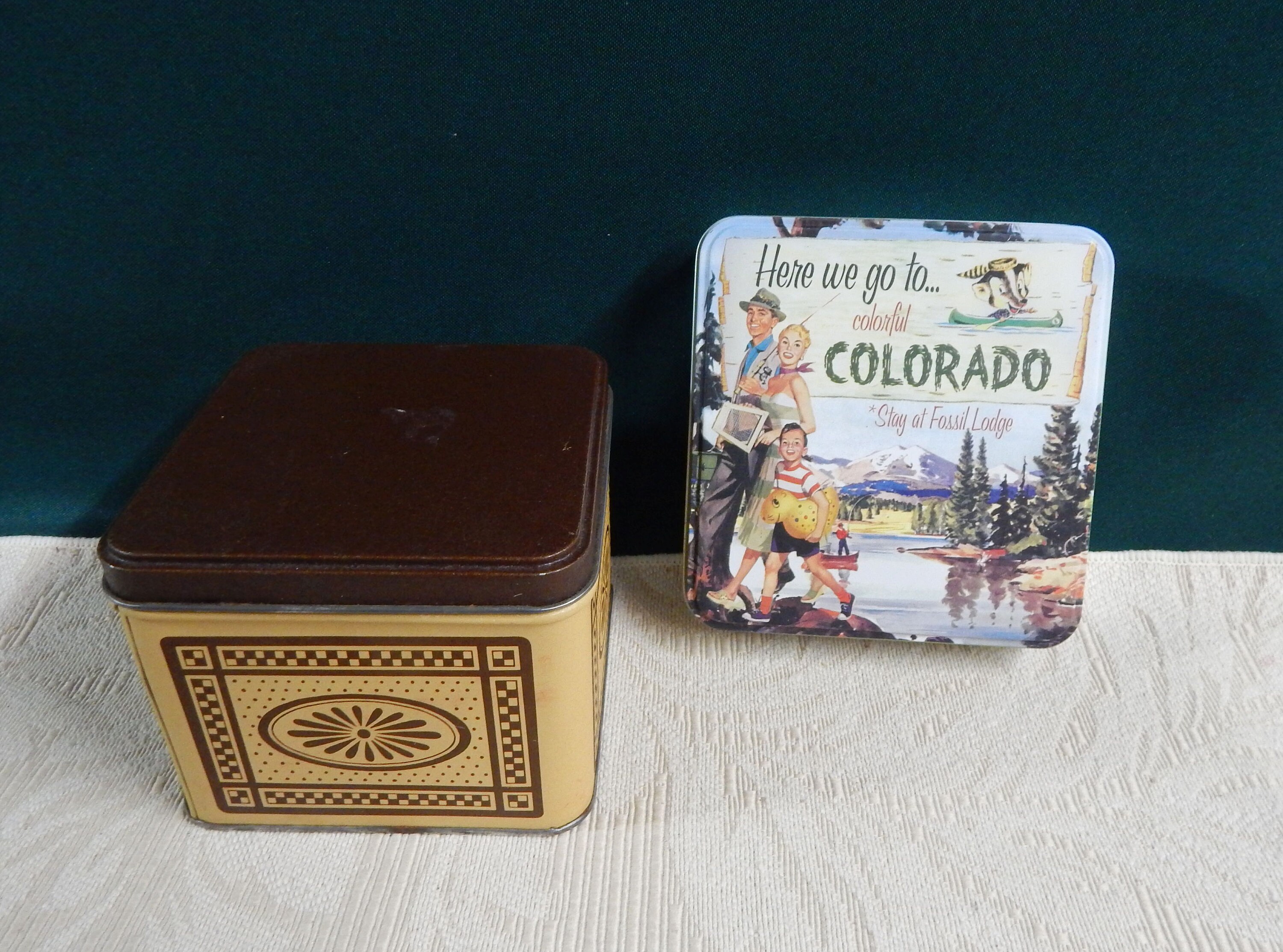 fossil tin box
