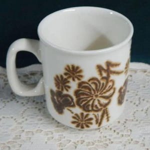 Winchcombe Pottery Stoneware Embossed 8 Oz Mugs - Made in England