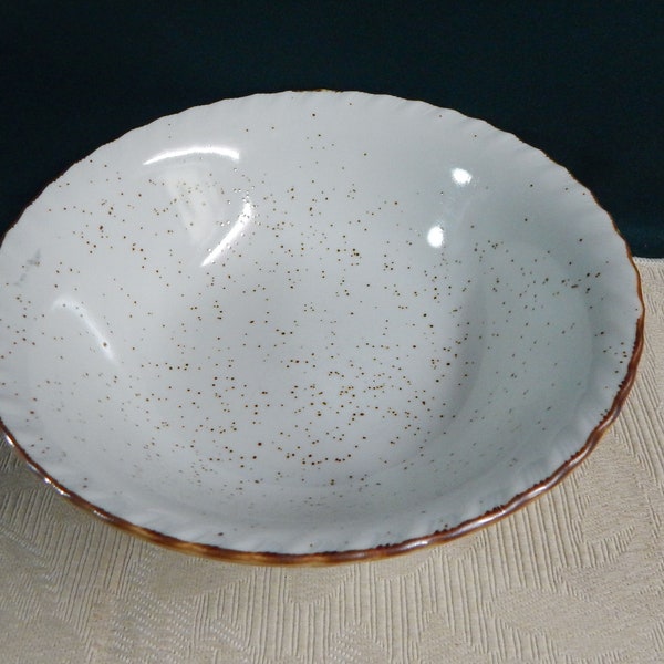 Speckled Serving Bowl, Burgundy