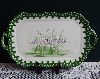 Zanolli Handpainted Plate - Zanolli Serving Plate - Appetizer Serving Dish - Cheese Plate - Hand Painted Decor - Made In Italy