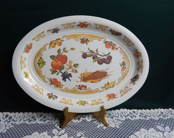 Vintage Large Ceramic Turkey Platter / Made in Japan / Holiday