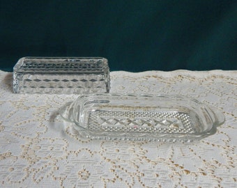 Anchor Hocking Glass Butter Dish with Cover, Single, Clear: Butter  Dishes
