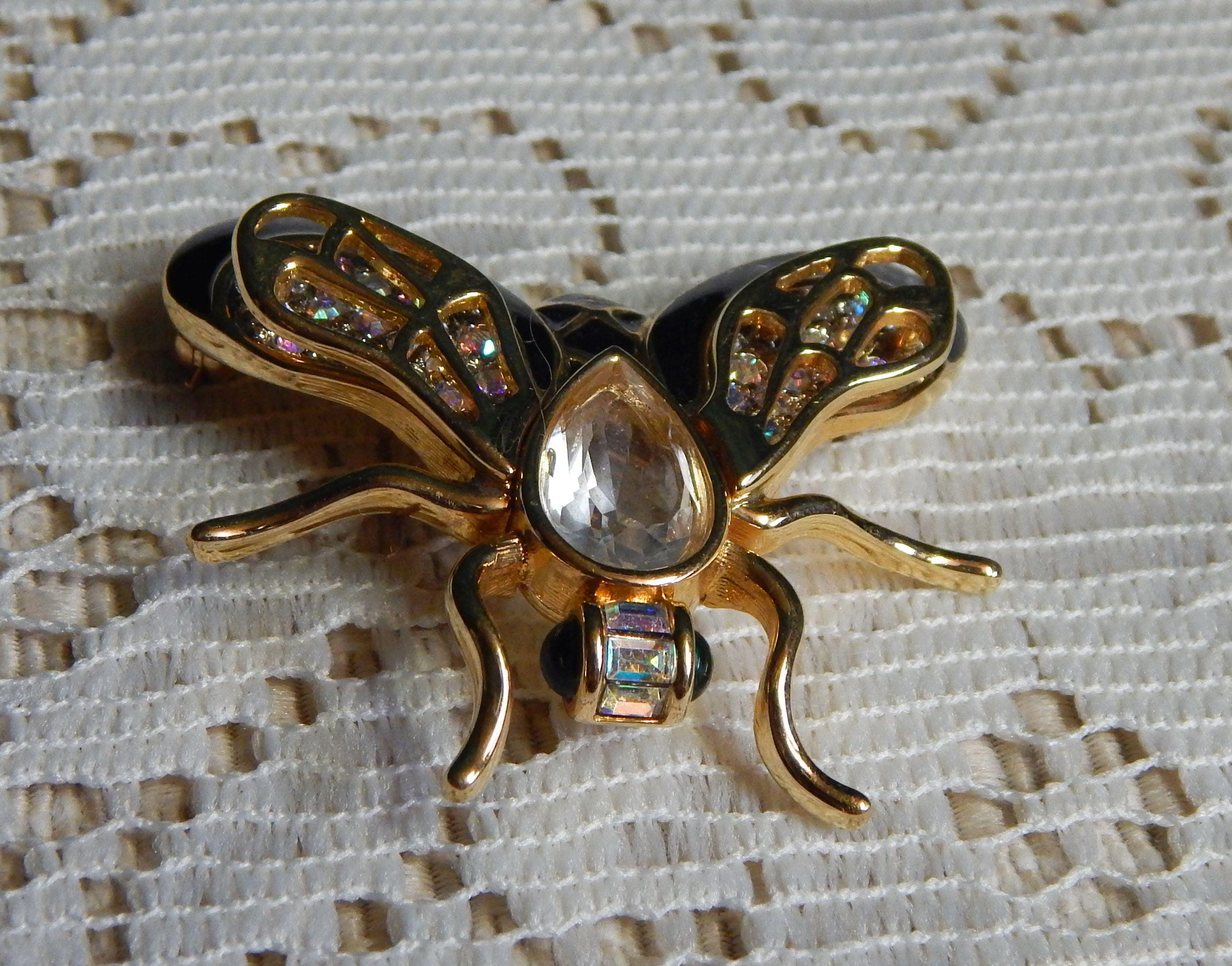 Swarovski Brooch - Etsy