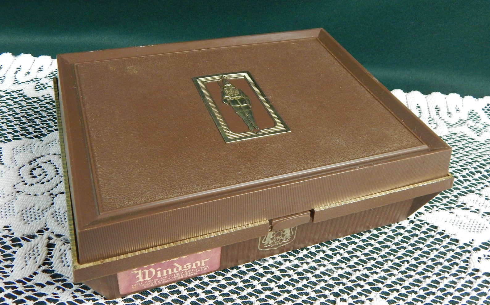 Plastic Cigar Box House Of Windsor Mid Century Box Brown Etsy