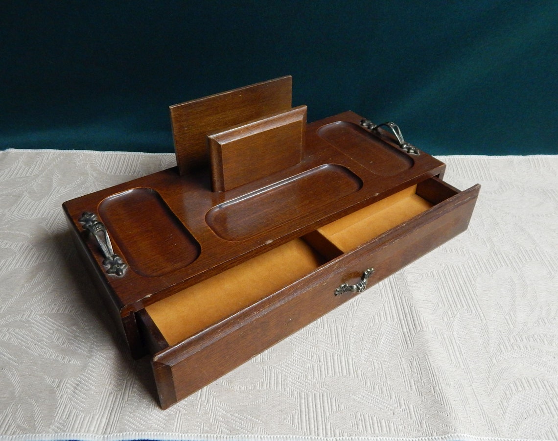 Wood Jewelry Box Men's Vanity Box Dresser Box Change Etsy