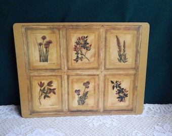 Pimpernel RHS Collection Botanical Corkboard Table Mats