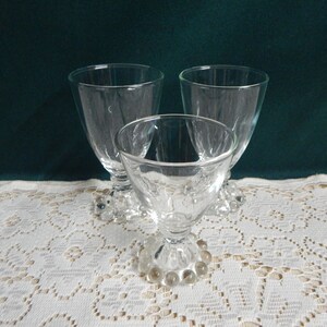 Berwick Boopie Stemware  - Sets of 2 - Mid Century Anchor Hocking Berwick Boopie Wine and Cocktail Glasses - Discontinued Pattern -- USA