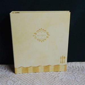 hallmark recipe card binder Family Recipes Customizable 40 double Hallmark COOKBOOK Refillable Recipe Organizer